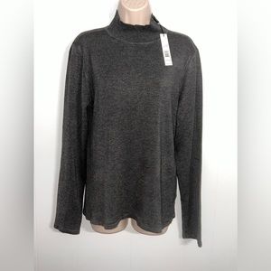 Women’s T Tahari Super Soft Heather Graphite sweater Size Large